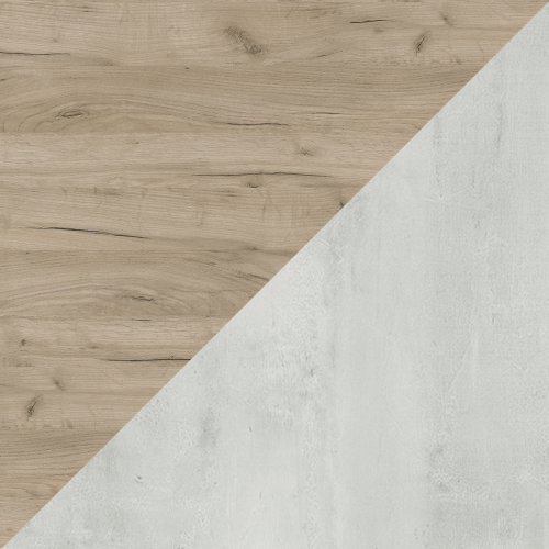 Стінова панель KRONOSPAN K002 FP Дуб Крафт Сірий / K028 SU Портланд 4100x640x10