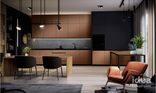 Декоративна панель idea LuxeForm МЕТ-019 iS Червона мідь метал 2800*1300*17,7
