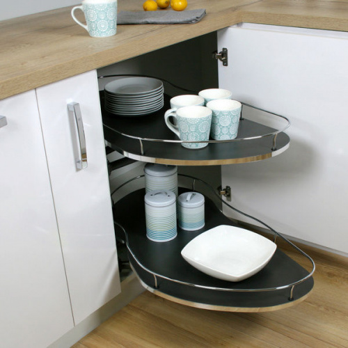 Кут REJS Corner Optima Maxima SILVA 800 лівий, хром/графіт (WE28.2507.43.781)_03