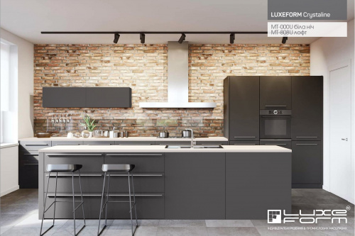 Фасад LUXEFORM Crystaline TopX1802 глибокий матовий МТ-000U біла ніч вигляд 1