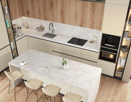 ЛМДФ з поліуритановим покриттям FeelNess PET Макадамія K681 UM 2800х1220х18