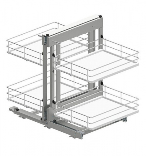 Кут REJS Corner Comfort Maxima EVO, 1000, лівий, хром/білий (WE30.0003.08.374)_01