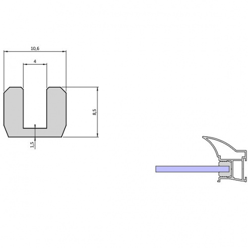 Ущільнювач силіконовий 4 мм, тип S=4/10.6 (A-USZCZ-U4)_02