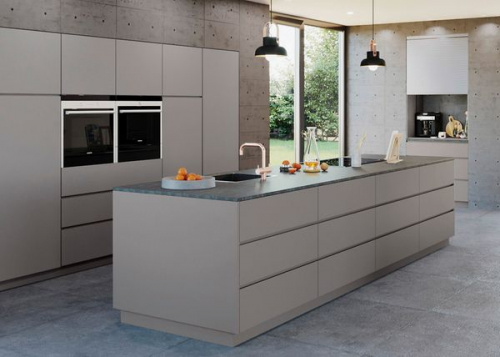Фасад RAUVISIO brilliant SR Nebbia (світло-сірий) 2412L матовий