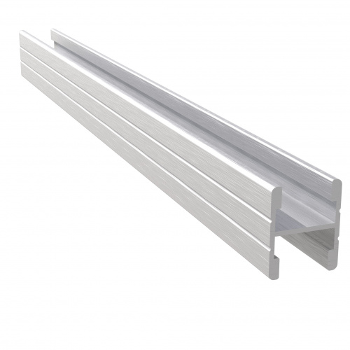 Рамка середня без саморіза Нікель браш (5.5м)