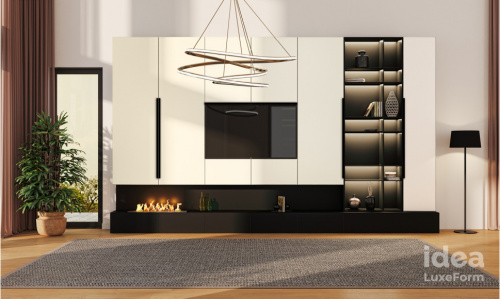 Фасад idea LUXEFORМ високоглянцевий GL- 015 iS Чорний трюфель, 17,7мм