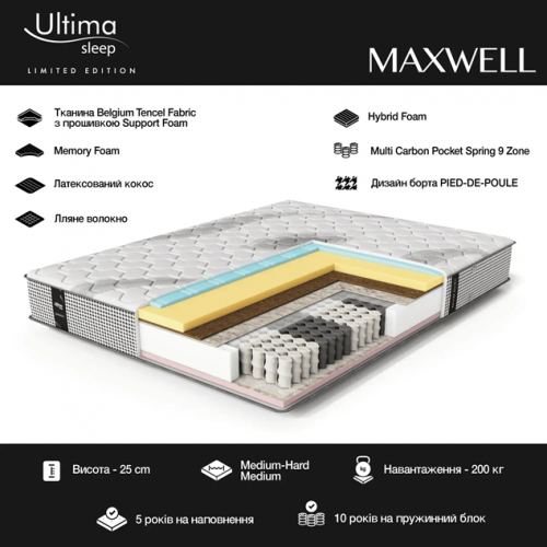 Матрац Maxwell 160*200