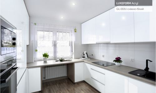 МДФ LUXEFORM Acryl High Gloss Сніжно білий GL-003U 2800х1300х18,4
