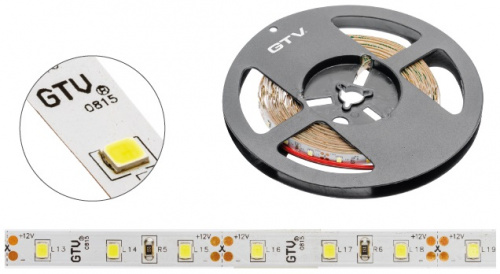 Стрічка світодіодна GTV Flash 2835, 60 діодів на 1м, 6W, т/б, бух (LD-2835-300-20-CB-50)_02