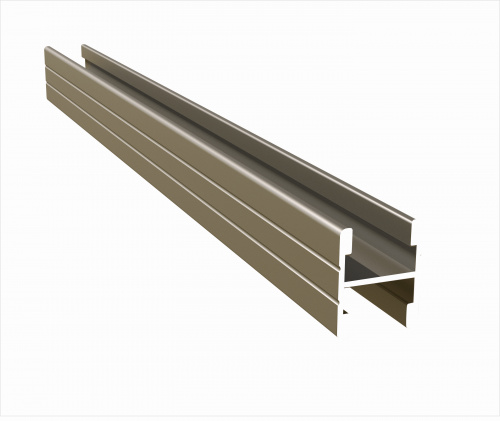 Рамка середня без саморіза Матова шампань (5.5м)