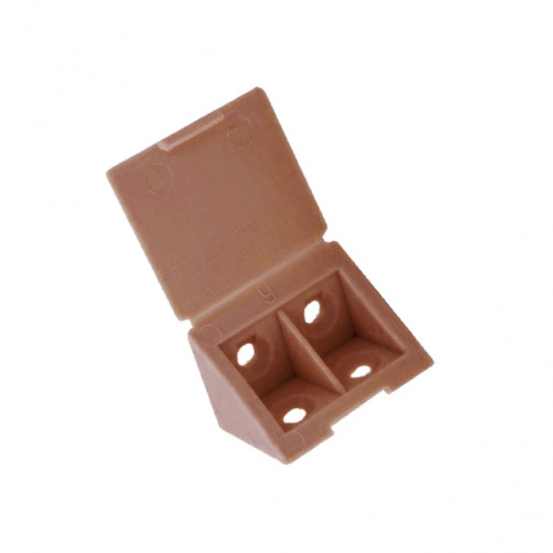 Кутник пластиковий подвійний  Коричневий MESAN