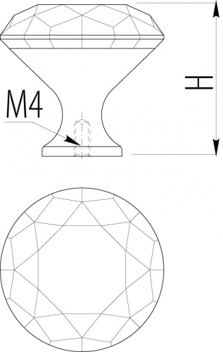 Ручка GTV Crystal Palace CRPB d 30, хром+скло (GZ-CRPB30-01)_01