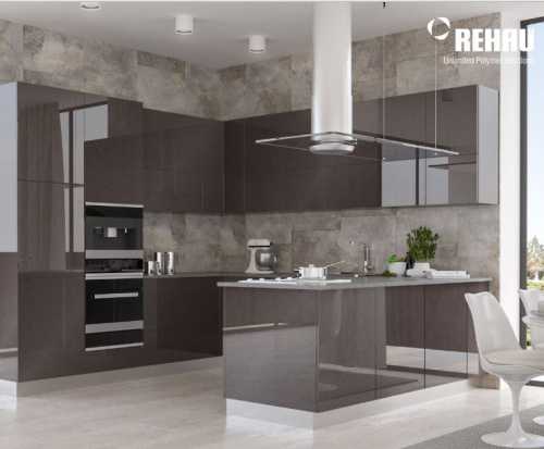 Фасад RAUVISIO brilliant SR Grafite (темно-сірий) 2100L глянцевий