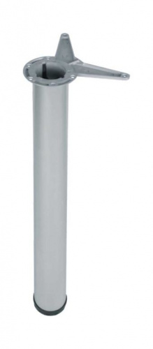 Нога 60х710 хром з верхнім стальним кріпленням_01