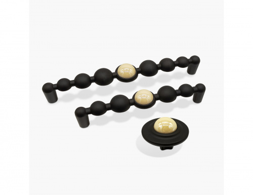Ручка Bravo Pearl ball 128 мм чорний
