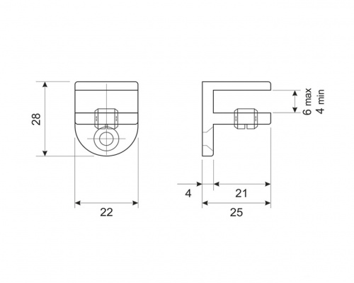 Полицетримач DМ 40 BLKM Чорний Матовий ДС