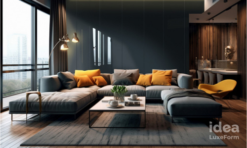Декоративна панель idea LuxeForm GL-014 iS Чорничний 2800*1300*17,7