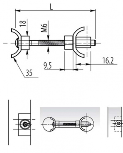 Стяжка GTV для стільниць L-60 (EM-SBL060-01)_01