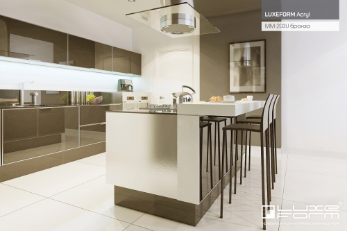 Фасад LUXEFORM Acryl TopX1800 високоглянцевий металік ММ-203U бронза вигляд 1