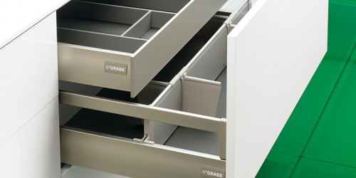 Внутрішня висувна шухляда DWD XP Н95 F8 400мм Soft-Close Silver (40 кг)