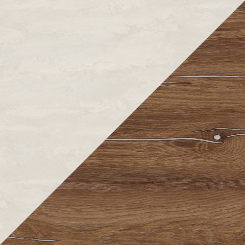 Стінова панель KRONOSPAN K349 RT Шовковий Камінь / K545 RW Дуб Сільверджек Вінтаж. 4100x640x10