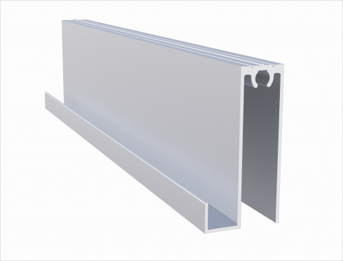 Рамка нижня Slim Матове срібло (5.5м)