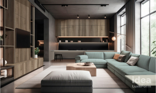 Фасад idea LUXEFORМ ультраматовий МТ- 07 iS Сірий мускус, 17,7мм