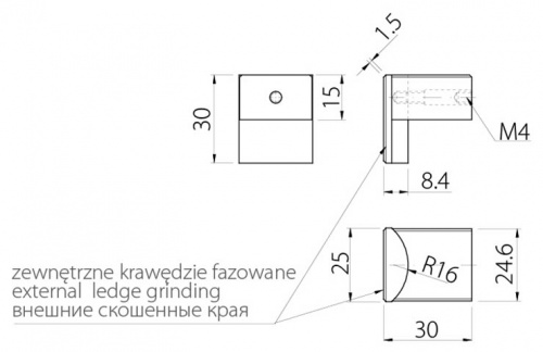 Ручка GTV ARES 30 мм, чорний (UA-ARSG30-20)_01