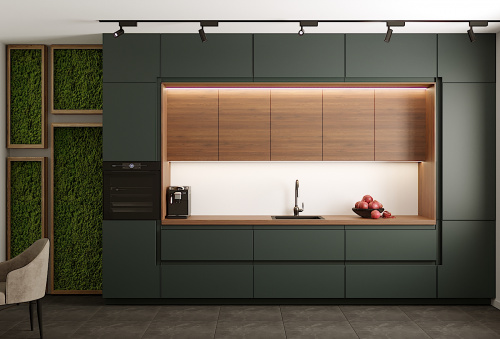 Фасад ELESGO Intellect Black green (18мм)