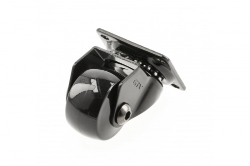 Меблевий ролик CIRCO d35 40 кг Чорний + Хром