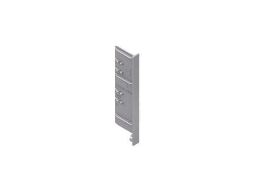 Заглушка для фасадного профілю F8 DWD XP/Nova Pro Scala H90 Silver