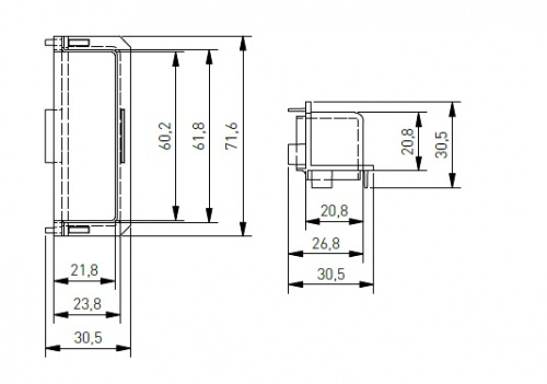 З'єднання кутове внутрішнє для профілю GTV VELLO C Сталь (10 шт)