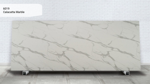 Компакт-плита Puricelli 6019 Calacatta Marble MM антифінгер 4200*1620*12 ядро біле