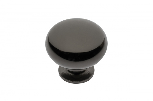 Ручка кнопка GTV BERGAMO d 32 мм, чорний хром (GS-BERGA-1-12)_01