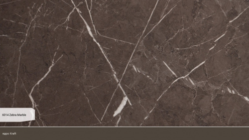 Компакт-плита Puricelli 6014 Zebra Marble MM антифінгер 4200*1620*12 ядро коричневе