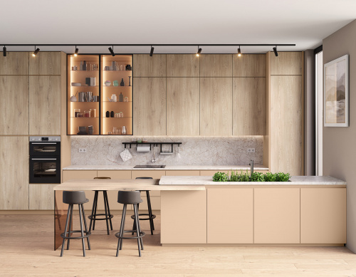 ЛМДФ з поліуритановим покриттям FeelNess PET Альпака K682 UM/UM 2800х1220х18