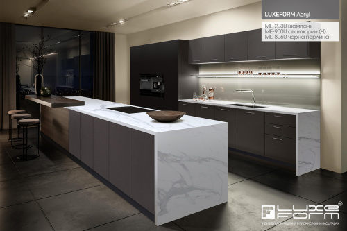 LUXEFORM Acryl_МЕ-203U шампань_МЕ-900U авантюрин (Ч)_МЕ-806U чорна перлина