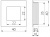 Ручка врізна GTV B226 квадрат, d 35, алюміній (UZ-00B226-05)_01