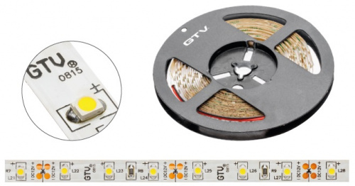 Стрічка світодіодна GTV Flash 3528, 60 діодів на 1м, 4,8W, н/б, б (LD-3528-300-20-NE-50)_01