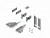 Комплект кріплень та заглушок для шухляди H89 Silver