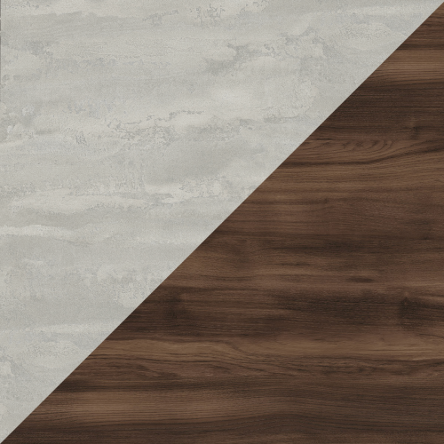 Стінова панель KRONOSPAN K350 RT Бетонний Камінь / K537 RW Дуб Бароко Рістретто 4100x640x10